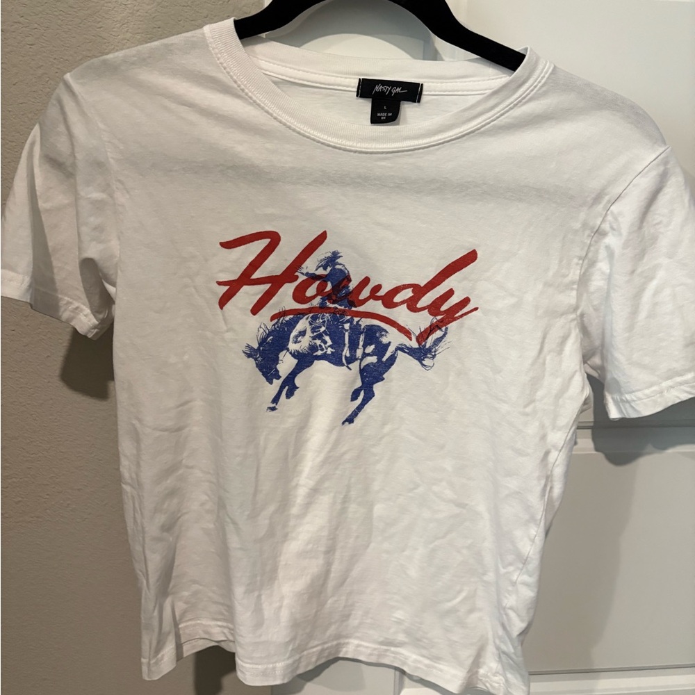 Howdy graphic baby tee